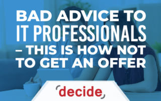 Bad advice not get offer