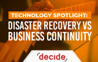 Disaster Recover vs Business continuity