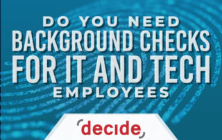 Need background checks IT technology employee