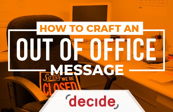 out of office message