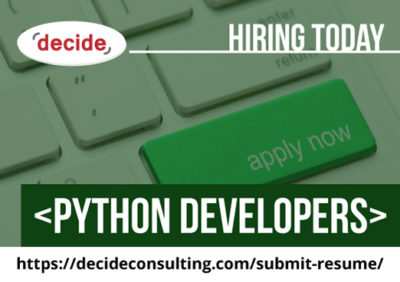 Decide Consulting Hiring Python Developers Decide Consulting Hiring Python Developers