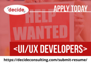 decide consulting hiring UI/UXdevelopers decide consulting hiring UI/UXdevelopers