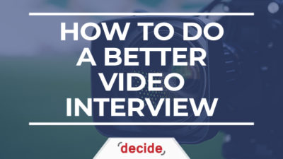 How To Do Better Video Interview